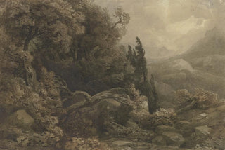 August Weber - Hochgebirgslandschaft im Sturm.webp