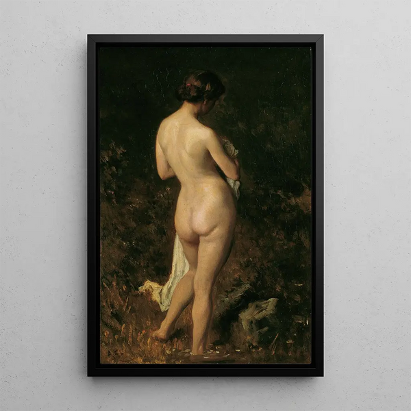 Badende Frauen - August von Pettenkofen — gerahmtes Bild an der Wand