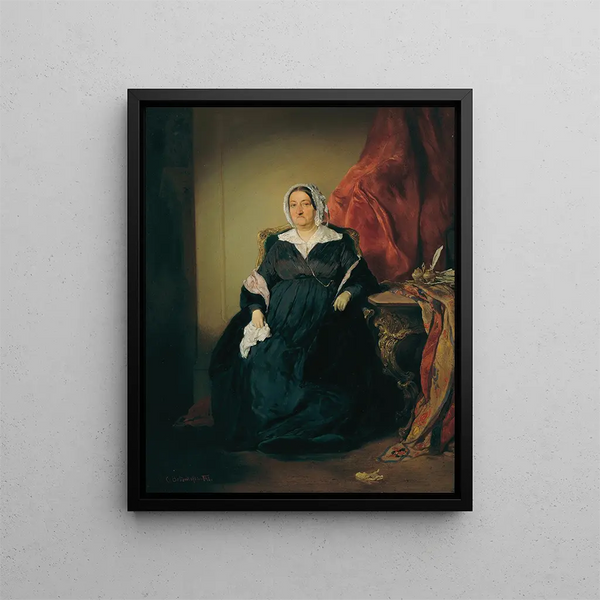 Elisabeth Imrdy Edle von Omorovicze - August von Pettenkofen — gerahmtes Bild an der Wand