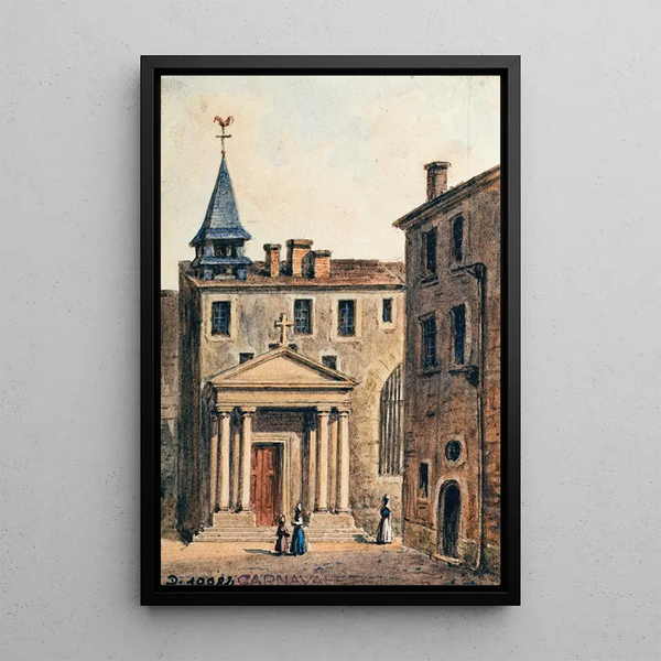 Reproduktion des Gemäldes Kirche Saint-Pierre des Arts - Auguste Sébastien Bénard