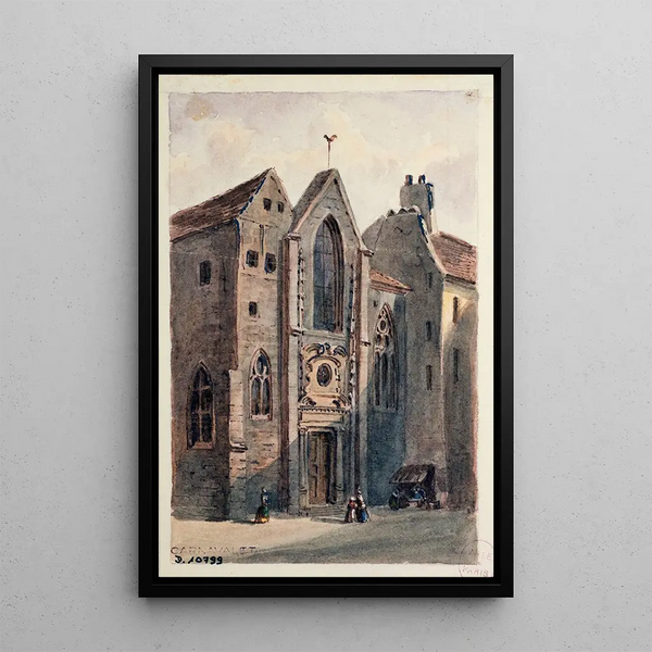 Reproduktion des Gemäldes Kirche Saint-Landry - Auguste Sébastien Bénard