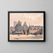 Hôtel-Dieu vor dem Brand - Auguste Sébastien Bénard — gerahmtes Bild an der Wand