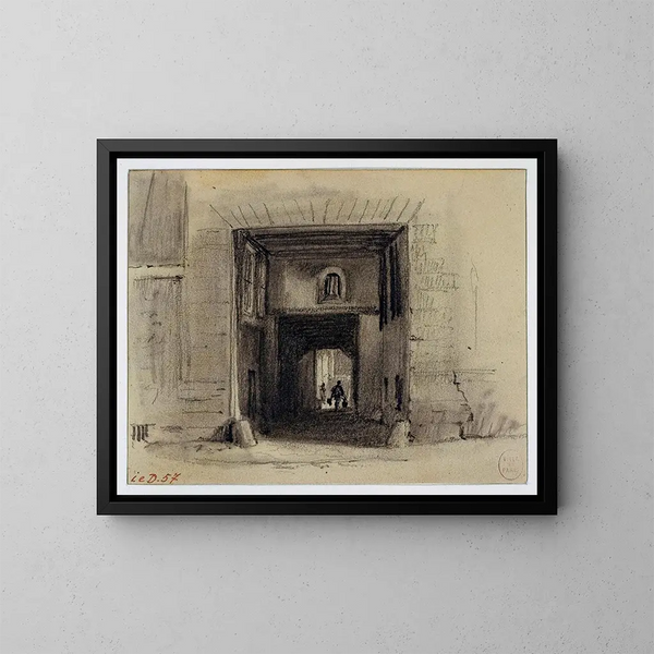 Passage Saint-Jean de Latran - Auguste Sébastien Bénard — gerahmtes Bild an der Wand