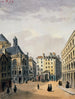 Pointe Saint-Eustache e la fontana - Auguste Sébastien Bénard — vista dell’opera
