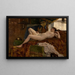 Modell im Ruhezustand - Auguste Durst — gerahmtes Bild an der Wand