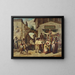 Mercanti ambulanti a Tivoli - Auguste Dutuit — quadro incorniciato alla parete
