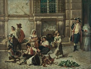 Auguste Dutuit - Porte du palais Farnse  Rome.webp