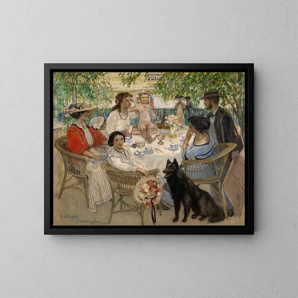 Frühling - Auguste Oleffe — gerahmtes Bild an der Wand