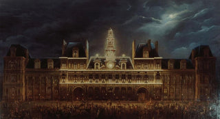Auguste Roux - Illumination de lHtel de Ville pour la fte du roi le 1er mai 1847.webp