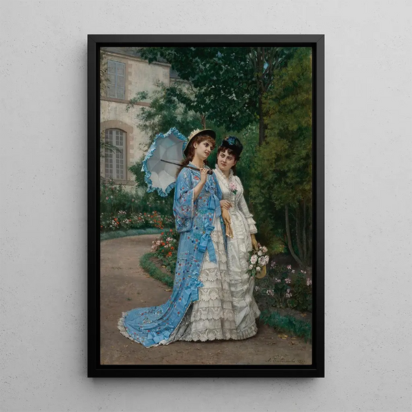 Auguste Toulmouche - A Garden Stroll.webp