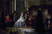 L'Imperatore, l'Imperatrice e il principe imperiale visitando una sala di asilo a Fontainebleau - Auguste Victor Pluyette — vista dell’opera