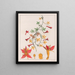 Tropaeolum pentaphyllum - Auguste de Saint-Hilaire — framed artwork on a wall