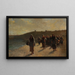 Rückkehr der Austernsammlerinnen - Augustin Feyen-Perrin — gerahmtes Bild an der Wand
