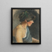 Woman in Green - Aurel Ballo — framed artwork on a wall