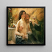 Autoritratto con sua moglie Charlotte Berend-Corinth e un bicchiere di sekt - Lovis Corinth — quadro incorniciato alla parete