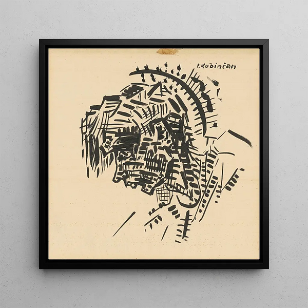 Autoportrait en tête comme P Kubnan - Arnold Peter Weisz-Kubnan