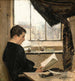 Ritratto autografico che legge nell'atelier, noto anche come L'Étudiant - Émile Friant — vista dell’opera