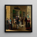 Vor der Lotterie-Sammlung - August Mansfeld — gerahmtes Bild an der Wand