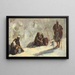"Malades à Bethesda" - Axel Helsted — gerahmtes Bild an der Wand