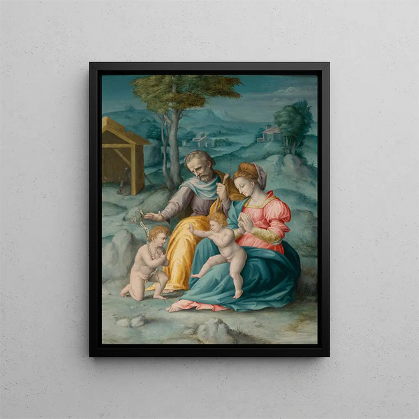 Bacchiacca - The Holy Family With the infant Saint John The Baptist.webp