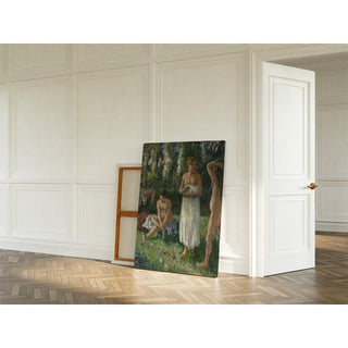 Baigneuses - Camille Pissarro | Reproduction Tableau Décoration murale affiche copie