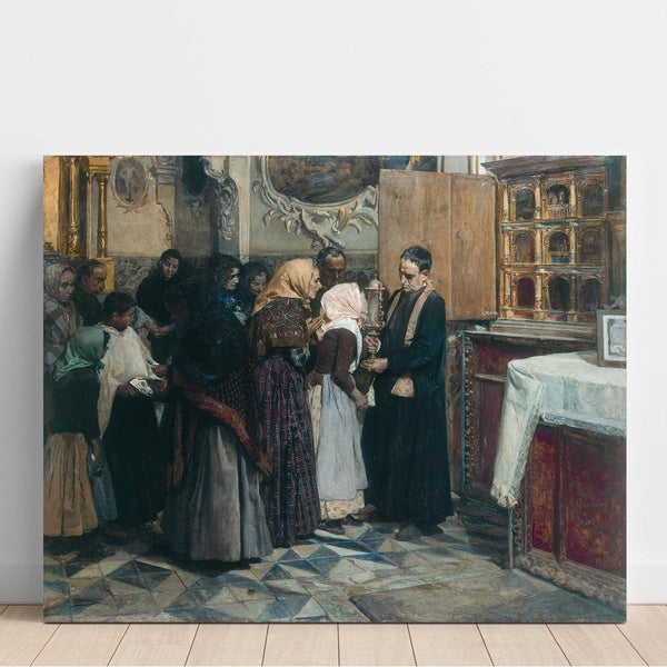 Riproduzione del dipinto Bacio della reliquia - Joaquín Sorolla