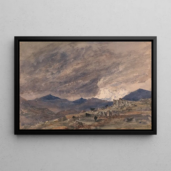 Barbara Bodichon - View of Snowdon with a Stormy Sky.webp