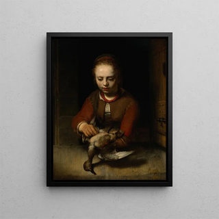 Barent Fabritius - Young Girl Plucking a Duck.webp