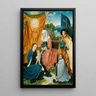 Barthel Bruyn the Elder - Virgin and Child with Saint Anne Saint Gereon and a Donor.webp