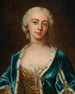 Ritratto di Augusta, principessa di Galles, con perle e mantello blu foderato di ermellino - Barthélemy du Pan — vista dell’opera