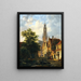 Bakenesserkerk vista dalla Valkestraat Haarlem - Bartholomeus Johannes van Hove — quadro incorniciato alla parete