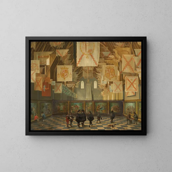 La Grande Assemblée de 1651 - Bartholomeus van Bassen — gerahmtes Bild an der Wand