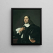 Portrait eines jungen Mannes - Bartholomeus van der Helst — gerahmtes Bild an der Wand