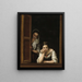 Zwei Frauen an einem Fenster - Bartolomé Esteban Murillo — gerahmtes Bild an der Wand