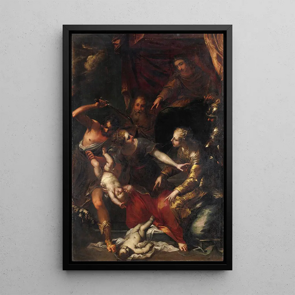 Reproduktion des Gemäldes Der Salomon-Urteil - Bartolomeo Biscaino