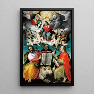 Bartolomeo Passarotti - The Coronation of the Virgin with Saints Luke Dominic and John the Evangelist.webp