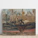 Reproduktion des Gemäldes Bateaux à quai - Berthe Morisot