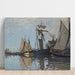 Reproduktion des Gemäldes Boote im Hafen von Honfleur - Claude Monet
