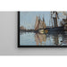 Reproduktion des Gemäldes Boote im Hafen von Honfleur - Claude Monet