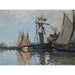Reproduktion des Gemäldes Boote im Hafen von Honfleur - Claude Monet