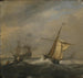 Fishing boats in a port - Willem van de Velde the Younger — artwork view