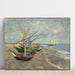 Riproduzione del dipinto Bateaux de pêche sur la plage des Saintes-Maries-de-la-Mer - Vincent van Gogh