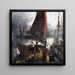 Bateaux de pêcheurs - Jozef De Coene — gerahmtes Bild an der Wand