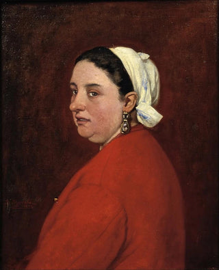 Benet Mercad - Portrait of Senyora Anita with Red Dress.webp