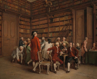 BenjaminEugne Fichel - The Encyclopaedists in the Kings Library.webp