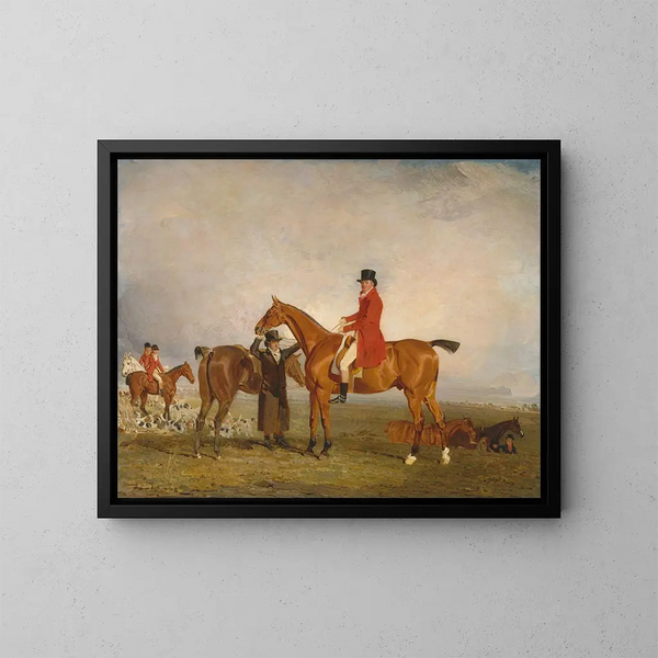 George Marquis de Huntly, zukünftiger 5. Duke of Gordon auf einem Pony - Benjamin Marshall — gerahmtes Bild an der Wand