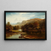 a Welsh valley near Betws-y-Coed - Benjamin Williams Leader — framed artwork on a wall