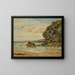 Felsen der Cornouailles in Newquay - Benjamin Williams Leader — gerahmtes Bild an der Wand