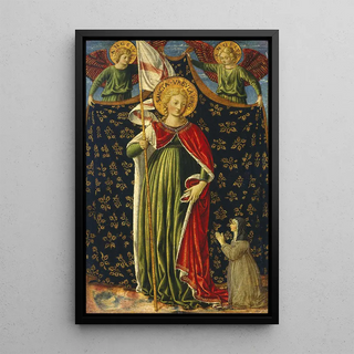Benozzo Gozzoli - Saint Ursula with Two Angels and Donor.webp