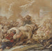 Shepherds leading livestock across a stream - Jean-Baptiste Deshays — artwork view